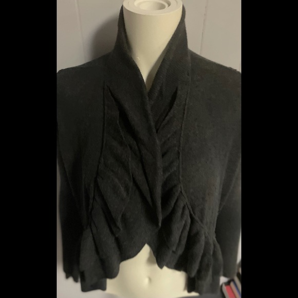 Rebecca Taylor Charcoal Cardigan - Picture 2 of 8